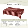 thumbnail image 2 of Rectangle Tablecloth with Wave Lace 52 x 70 Inch, Red Lumberjack Plaid Tablecloth Rectangle Waterproof Table Top Cover Table Top Tablecloth for Restaurant, Picnic, Indoor and Outdoor Dining, 2 of 8