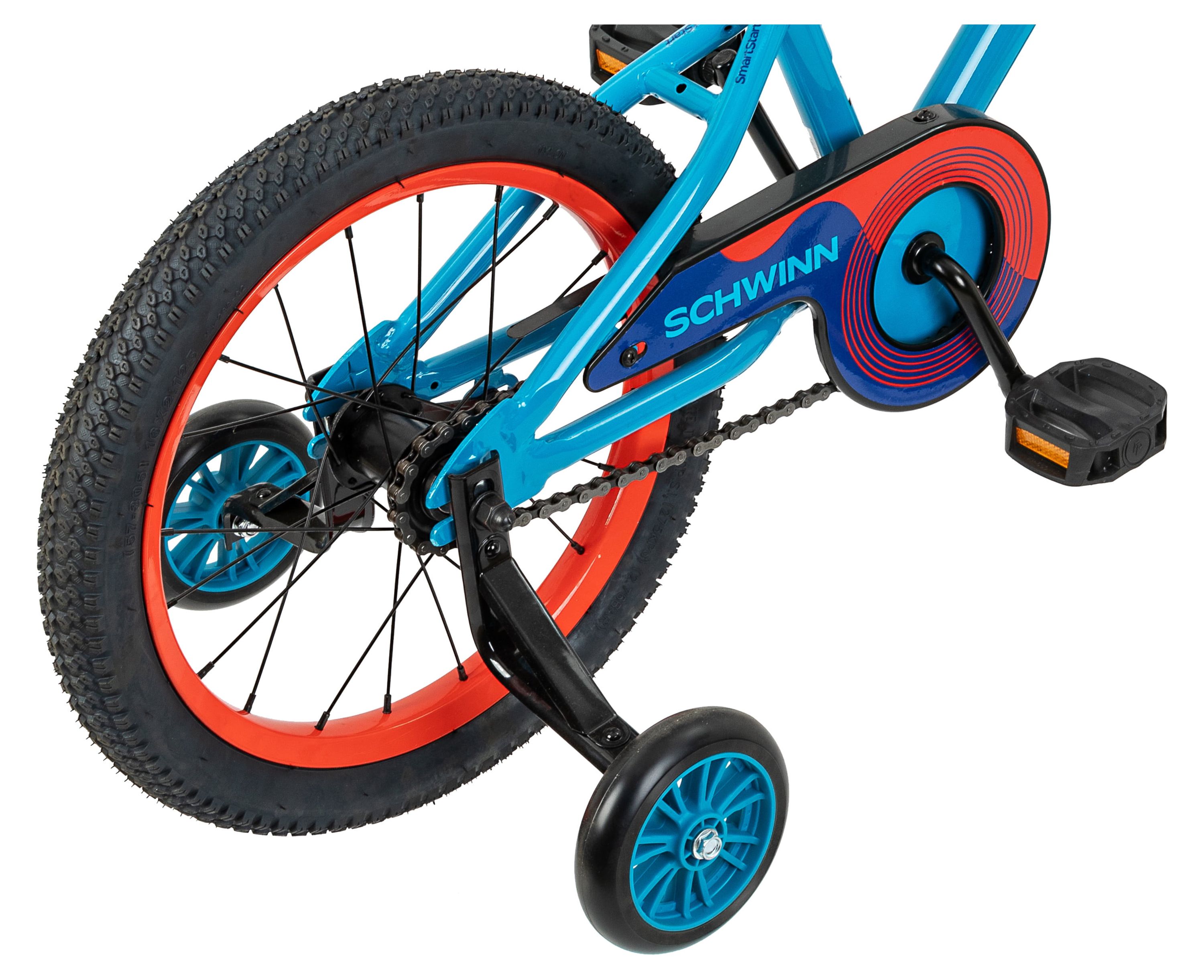 Schwinn Snap 16 inch Boys Kids Bike with Training Wheels Ages 3 7 Blue Walmart