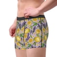 thumbnail image 3 of Wukai Lavender Flowers Print Men’s Underwear Breathable Boxer Briefs,&nbsp;Moisture Wicking & Breathable-Large, 3 of 7
