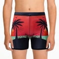 thumbnail image 4 of Sentuca Toddler Swimsuit Boys Swim Trunks and Swimming Cap Two Piece Swimwear Summer Beach Bathing Suit Size 3-4 Years, 4 of 6