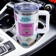 thumbnail image 5 of Teacher Tumbler 40 oz Tumbler with Handle and Straw Lid Leak Proof - Best Teacher Ever Coffee Mug Insulated for Hot Cold Iced Drink - Mother''s Day Teacher Gifts for Women Birthday Appreciation Cup, 5 of 5