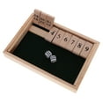 thumbnail image 1 of Shut The Box Board Number Drinking Games Family Game DIY, 1 of 8