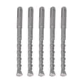 thumbnail image 5 of 5 Pcs Rotary Hammer Drill Bit 160mm Length 2 Flute Self Centering Carbide Tip Impact Drill Bits for Brick Stone Concrete 10mm/0.39in, 5 of 5