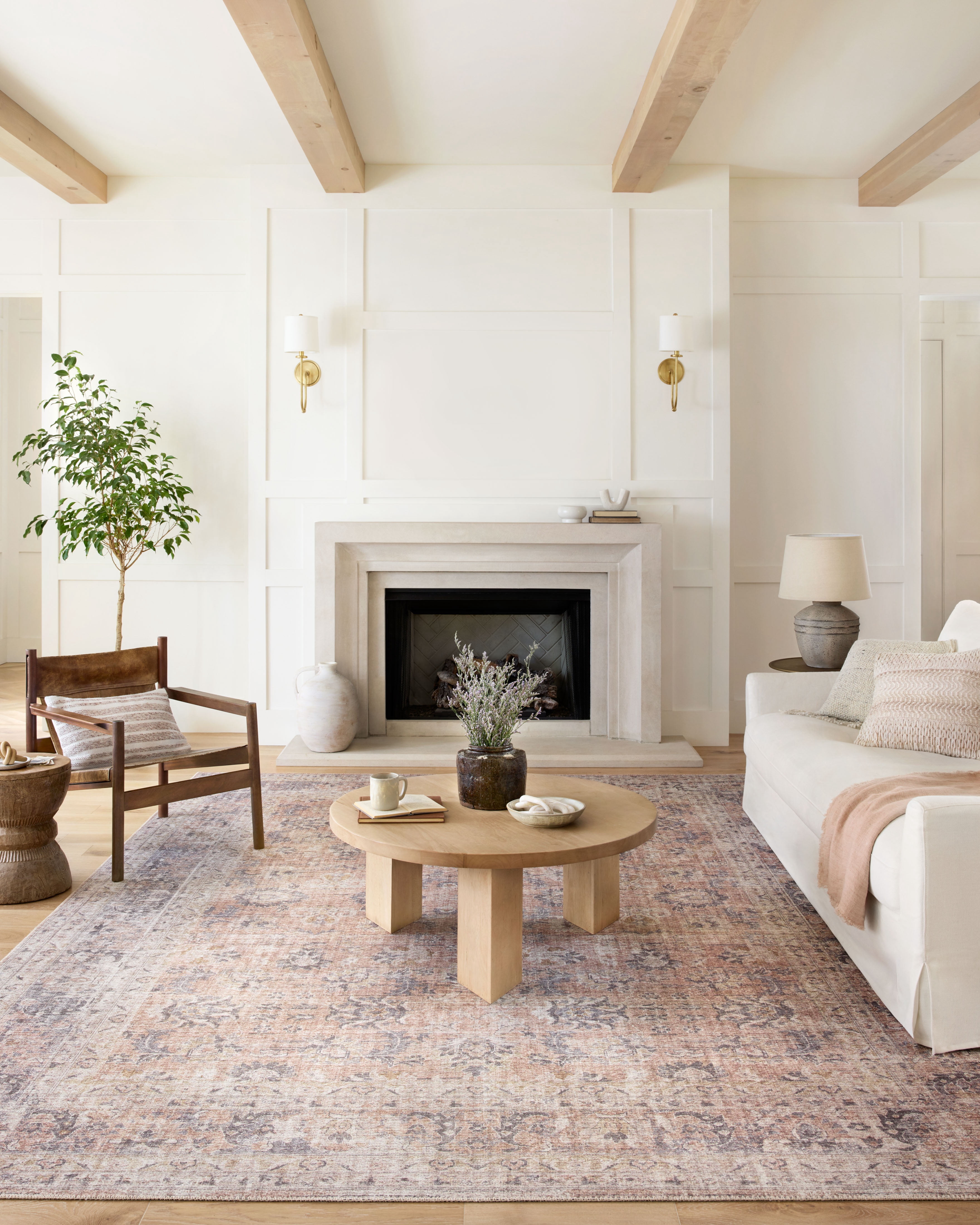 Loloi Skye Blush / Grey 2'-0" x 5'-0" Area Rug