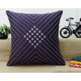 thumbnail image 1 of S4Sassy Decorative Hand Beaded Purple Cushion Cover Exculsive Pillowcase Square Throw 12 x 12, 1 of 1
