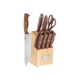 thumbnail image 1 of CUISINART C55W-14PCB Advantage 14 Piece Triple Rivet Walnut Block Set, Brown, 1 of 2