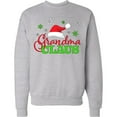 thumbnail image 2 of Inktastic Grandma Claus with Christmas Santa Hat and Snowflakes Adult Sweatshirt, 2 of 4