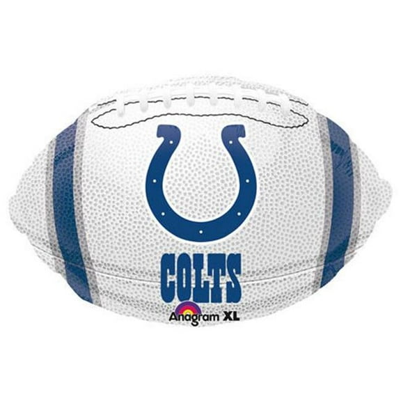 Anagram Superbowl Indianapolis Colts 21" Football Football Foil Balloon, White Blue
