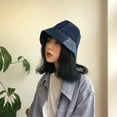 thumbnail image 3 of SikaFu Japanese Vintage Ancient Stitching Beggar Wind Denim Bucket Fisherman Hat, 3 of 6