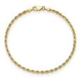 thumbnail image 3 of 10k Yellow Gold Bracelet Chain Styles Rope 2.75 mm 9 in D/C Quadruple, 3 of 3