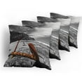thumbnail image 5 of Ambesonne Anchor Throw Pillow Cover 4 Pack, Rusty Vintage Beach, 24", Orange, 5 of 7