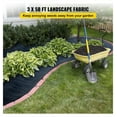 thumbnail image 2 of Weed Barrier Fabric 3x50ft, 5oz Heavy Duty Weed Control Fabric, Landscape Fabric for Garden Beds, Geotextile Ground Cover for Underlayment, 2 of 7