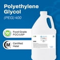 thumbnail image 5 of Lab Alley PEG 400 Food Grade (FCC, USP), Polyethylene Glycol Liquid, Halal Certified, Food & Cosmetic Safe, 1 Liter, 5 of 5