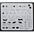 thumbnail image 1 of Plantilla de dibujo de moléculas con plantilla de química orgánica Kenemak, 1 of 5