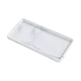 thumbnail image 3 of Bandeja para servir con estampado de mármol, bandeja de almacenamiento, bandeja rectangular moderna para joyas para bodas. Gris Pequeño, 3 of 9