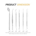 thumbnail image 4 of Herramientas dentales, kit de higiene dental, juego de removedor de placa de cálculo, herramientas de uso doméstico para dentistas, paquete de 6 herramientas dentales, 4 of 5