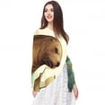 thumbnail image 5 of Sea Lion Breathable Chiffon Yarn Hair Scarf | Translucent Silk Scarf 180x73 in, 5 of 6