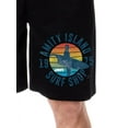 thumbnail image 2 of Jaws Mens' Movie Film Amity Island Surf Shop Logo Sleep Pajama Shorts, 2 of 6