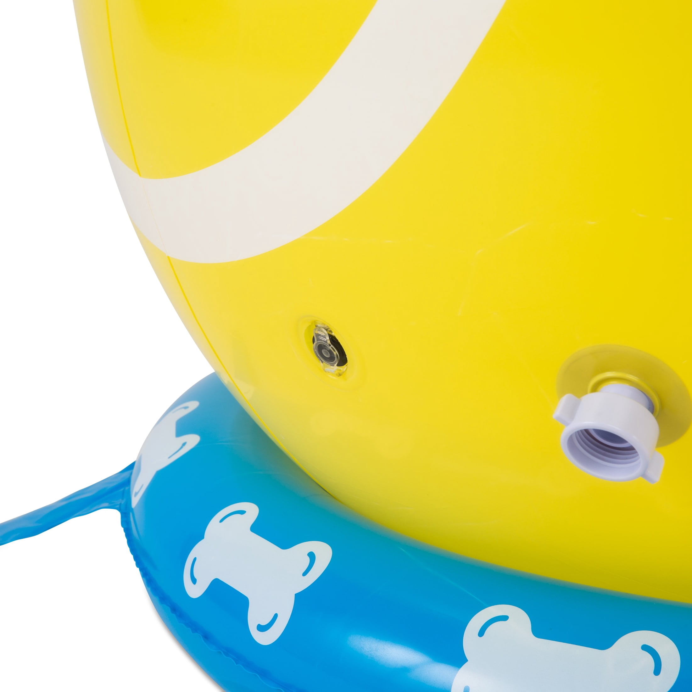 BigMouth Inc. Tennis Lover Sprinkler with Garden Hose Connector for Backyard Play, Yellow 28-Inch