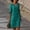 Green, variant on Women's Casual Tennis Dress And Short Sleeve Holiday Semi Casual Women'S V Neck Dress Solid Color Women'S Dress Purple 3XL