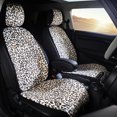 thumbnail image 4 of Cojín de asiento de coche de invierno de felpa de leopardo, decoración interior de un solo asiento para automóvil, adecuado para automóviles, camiones y SUV, 4 of 5