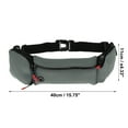 thumbnail image 4 of Unique Bargains Lightweight Zipper Running Belt 1 Pc Dark Gray, 4 of 6