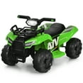 thumbnail image 1 of Gymax 6V 4 Wheels ATV Quad Ride On Car Kids Ride-On Toy w/ Music Horn LED Light Green, 1 of 10