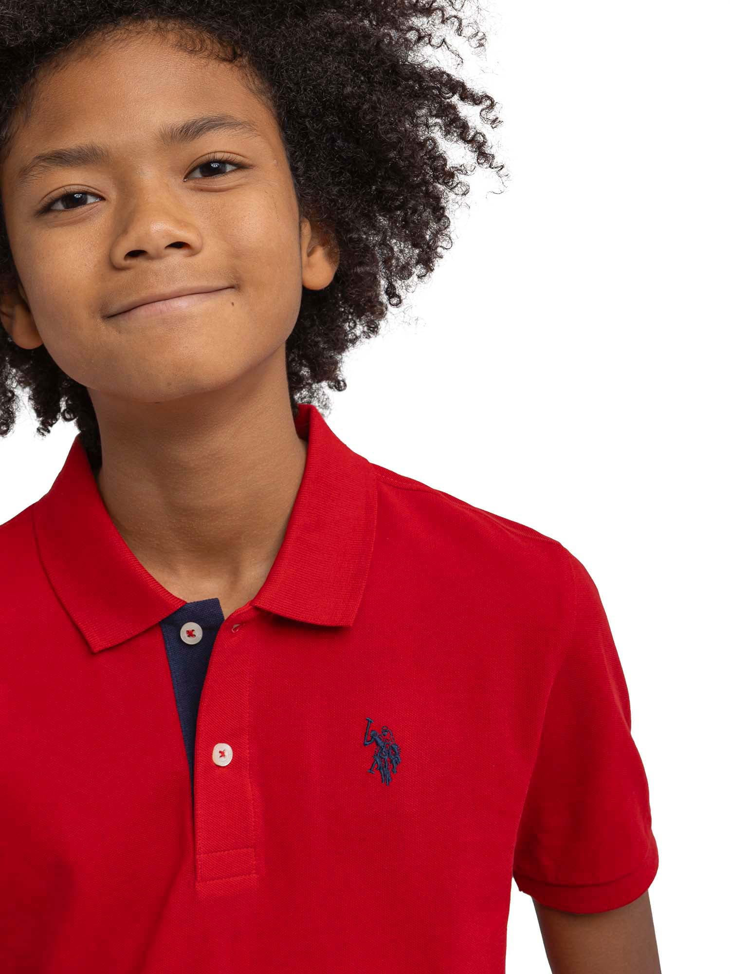 U.S. Polo Assn. Boys Pique Polo Shirt, Sizes 4-18