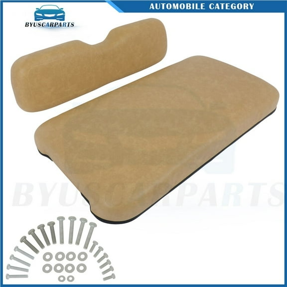 For EZGO TXT Tan Golf Cart Front Seat Cushion Set