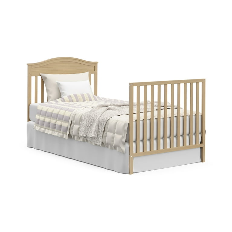 Graco Stella 4 in 1 Convertible Mini Baby Crib with Mattress Driftwood Walmart