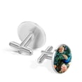 thumbnail image 3 of Peacock Elegant Men's Stainless Steel Cufflinks Set for Formal Attire and Special Occasions, 3 of 6