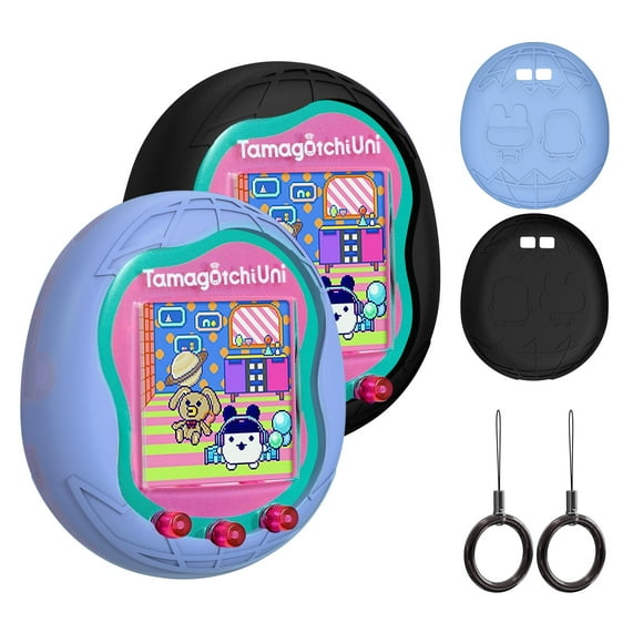 Funda de silicona para mascotas virtuales Tamagotchi Uni con cordón para dedos