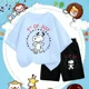 thumbnail image 3 of Conjunto de camiseta de verano con estampado de Snoopy para niños y adolescentes, camiseta de algodón de manga corta y pantalones cortos, traje de 2 piezas, ropa de moda para niños, 3 of 5