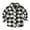 Black and White Grid, variant on Esaierr Toddler Kids Boys Brushed Plaid Shirt Spring Fall Long Sleeve Cardigan Tops for 6 Months -9 Years Old