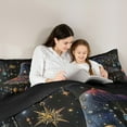 thumbnail image 5 of jejeloiu Witch'S Hat Bedding Comforter Set,Boho Exotic Style Twin Comforter Sets,3D Colorful Diamond Bedding Set For Girls Teens,Microfiber Bedroom Decor Reversible,2 Pieces, 5 of 8