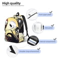 thumbnail image 3 of Goofa The Nightmare Before Christmas Pattern Durable Canvas Daypack - High-Quality Vintage Backpack, Compact & Versatile for Travel and Everyday Use-Small, 3 of 5