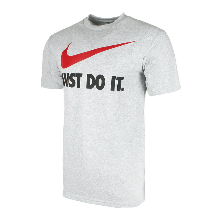 Men's Short Sleeve Do It Swoosh Graphic T-Shirt Grey XL - Walmart.com