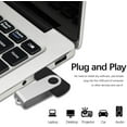 thumbnail image 2 of 5 Pcs Clé USB 4 Go Clé USB Clés USB (5 Couleurs : Noir Rouge Jaune Blanc Violet), 2 of 7