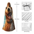 thumbnail image 4 of Kdxio Blue Sky Cute Dog Print Hooded Cloak Unisex Cloak with Hood Halloween Christmas Cape Cosplay Costume, 4 of 6