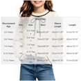 thumbnail image 3 of Girls Bow Sweater Cute Crew Neck Pullover for Kids Girls Christmas Birthday Sweaters Beige 9-10 Years, 3 of 6