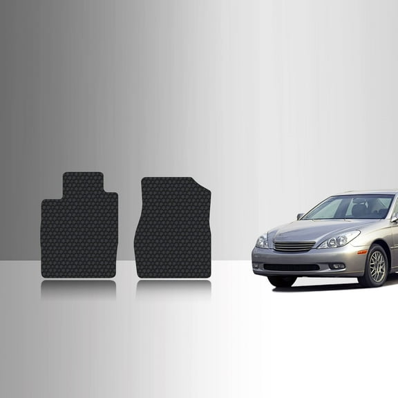 ToughPRO Front Mats Compatible with Lexus ES330 2005 - All Weather Heavy Duty (Made in USA) Black Rubber