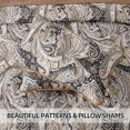 thumbnail image 6 of Dintszyayue Brown Paisley Quilt Set Queen Size,3Pcs Soft Bedding Set Lightweight Adult(90"x 96"), 6 of 6