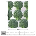 thumbnail image 4 of Nawypu Broccoli Blanket for Pet Dog Cat Funny Novelty Realistic Food Vagetable Botanical Throw Blankets Green Nap Bed Blanket Soft Lightweight Home Room Sofa Couch Office XS, 4 of 6