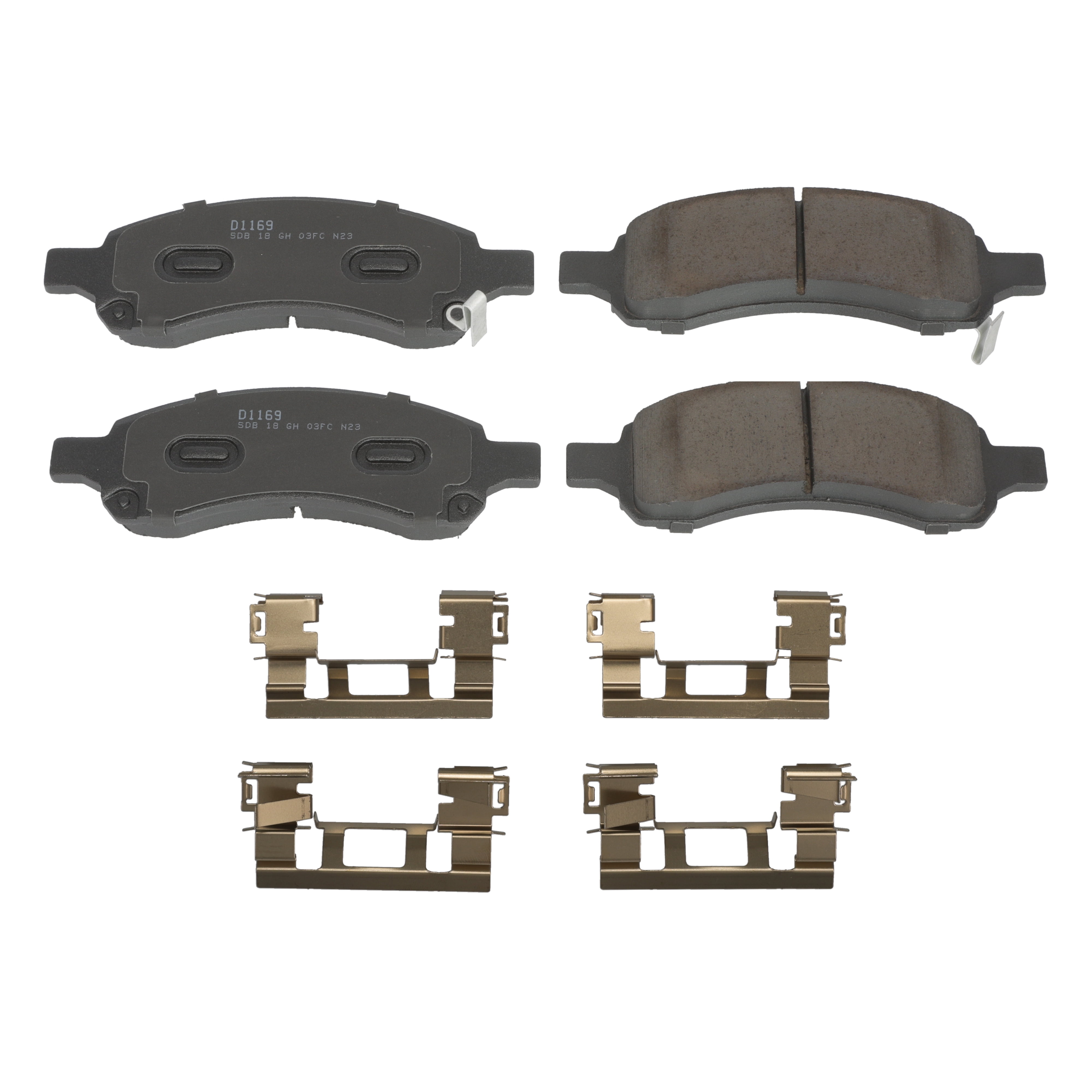 Winstop Brake Pad Set, Front WS.1169.0.C, Chevrolet Trailblazer 2009-2006