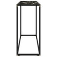 thumbnail image 3 of vidaXL Console Table Black 100x35x75 cm Tempered Glass, 3 of 7