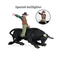 thumbnail image 4 of 2X Modelo de PVC Juguetes de Animales Rodeo Bull con Jinete Juguete de PláStico EstáTico Coleccionable para NiñOs, 4 of 6