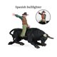 thumbnail image 4 of 2X Modelo de PVC Juguetes de Animales Rodeo Bull con Jinete Juguete de PláStico EstáTico Coleccionable para NiñOs, 4 of 6