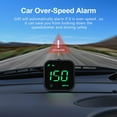 Digital Gps Speedometer Car Hud Head Up Display Mph Kmh Compass Overspeed Alarm