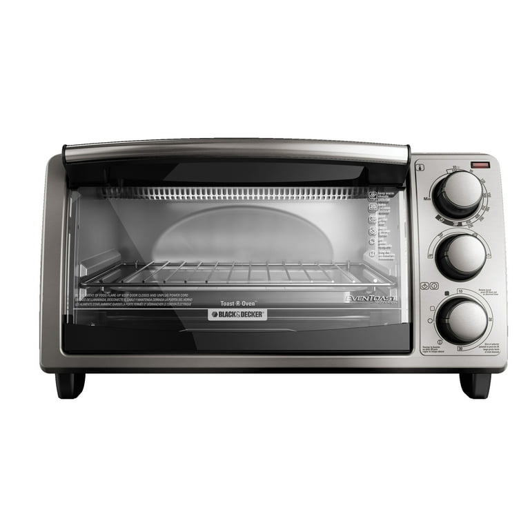 BLACK+DECKER TO1373SSD 4 Slice Stainless Steel Toaster Oven - Silver for  sale online