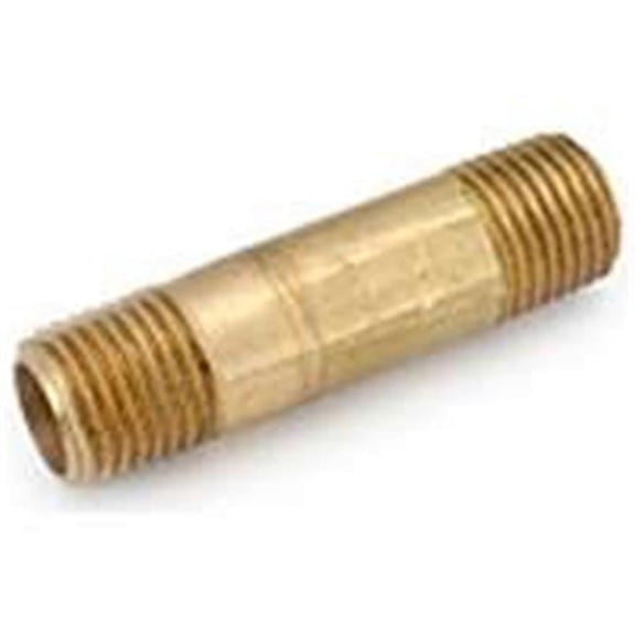 Anderson Metals 736113-0432 Lo-Lead Brass Pipe Nipple 1/4"x2"